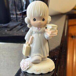 "Girl with Books, Age 5" Precious Moments Figurine